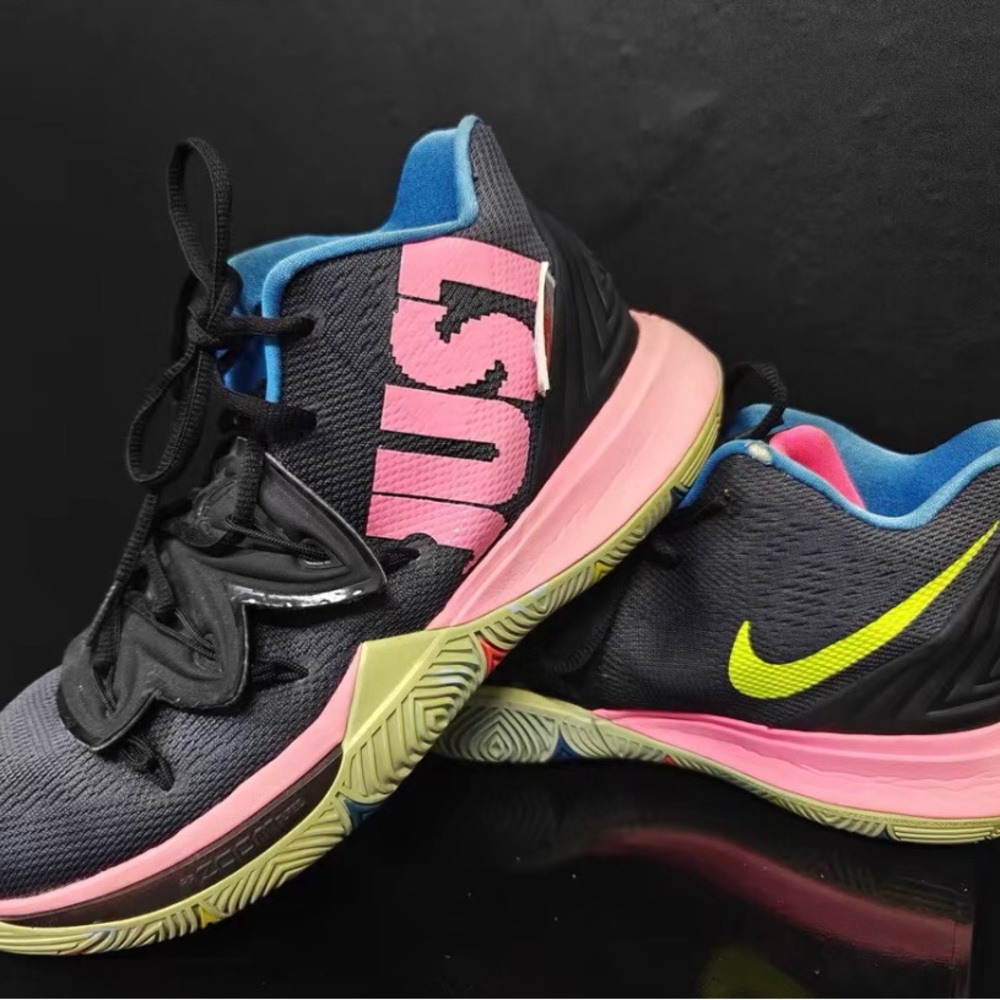 Nike Black and Pink Athletic Sneakers